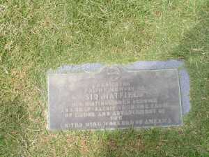 Sid Hatfield foot marker